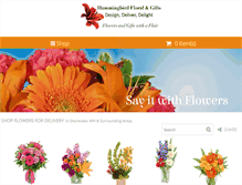 Tablet Screenshot of northoaksflowers.com